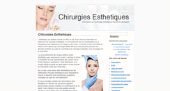 Desktop Screenshot of chirurgiesesthetiques.info