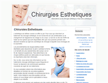 Tablet Screenshot of chirurgiesesthetiques.info